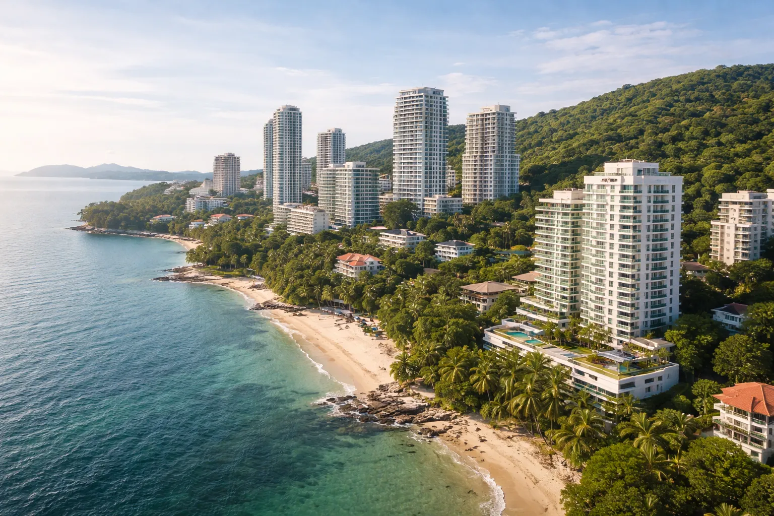 Пратамнак Паттайя спокойный жилой район у моря без nightlife